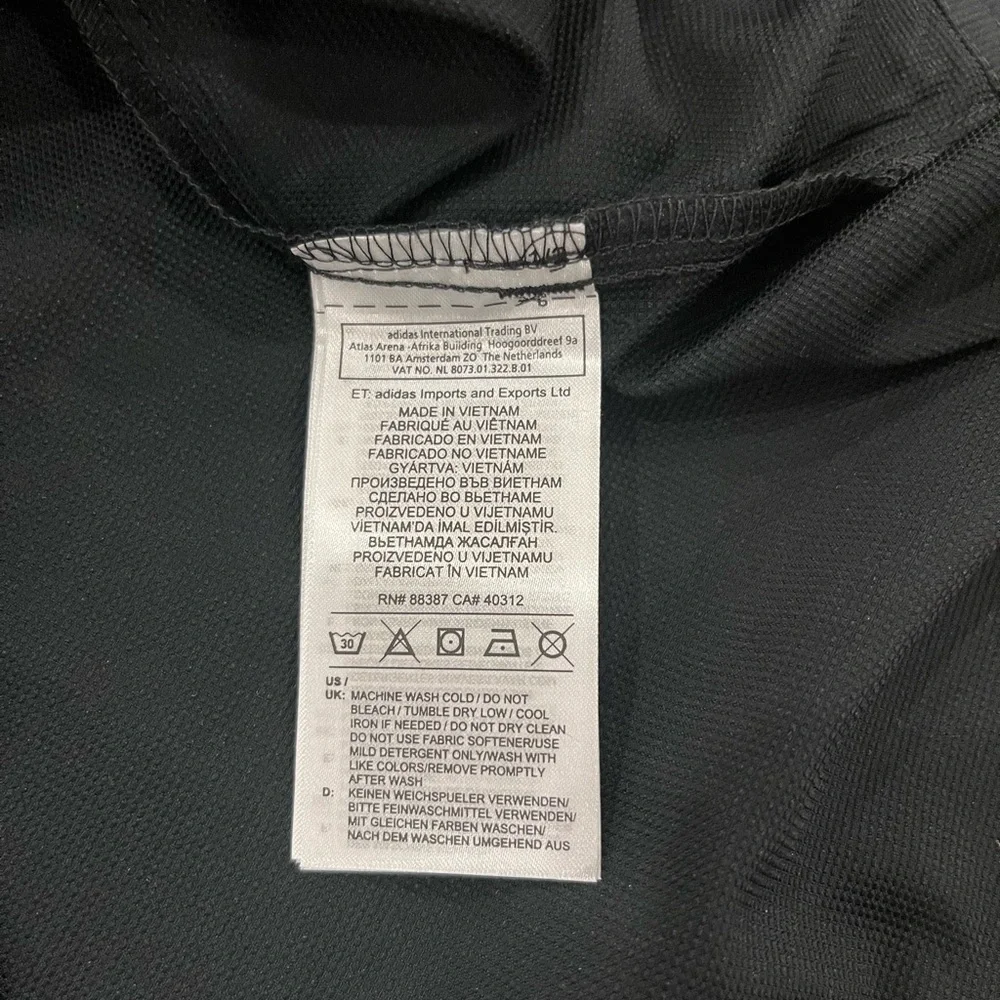 Adidas Essentials 3-Stripes Woven Windbreaker Track Jacket - Black - XL NWT